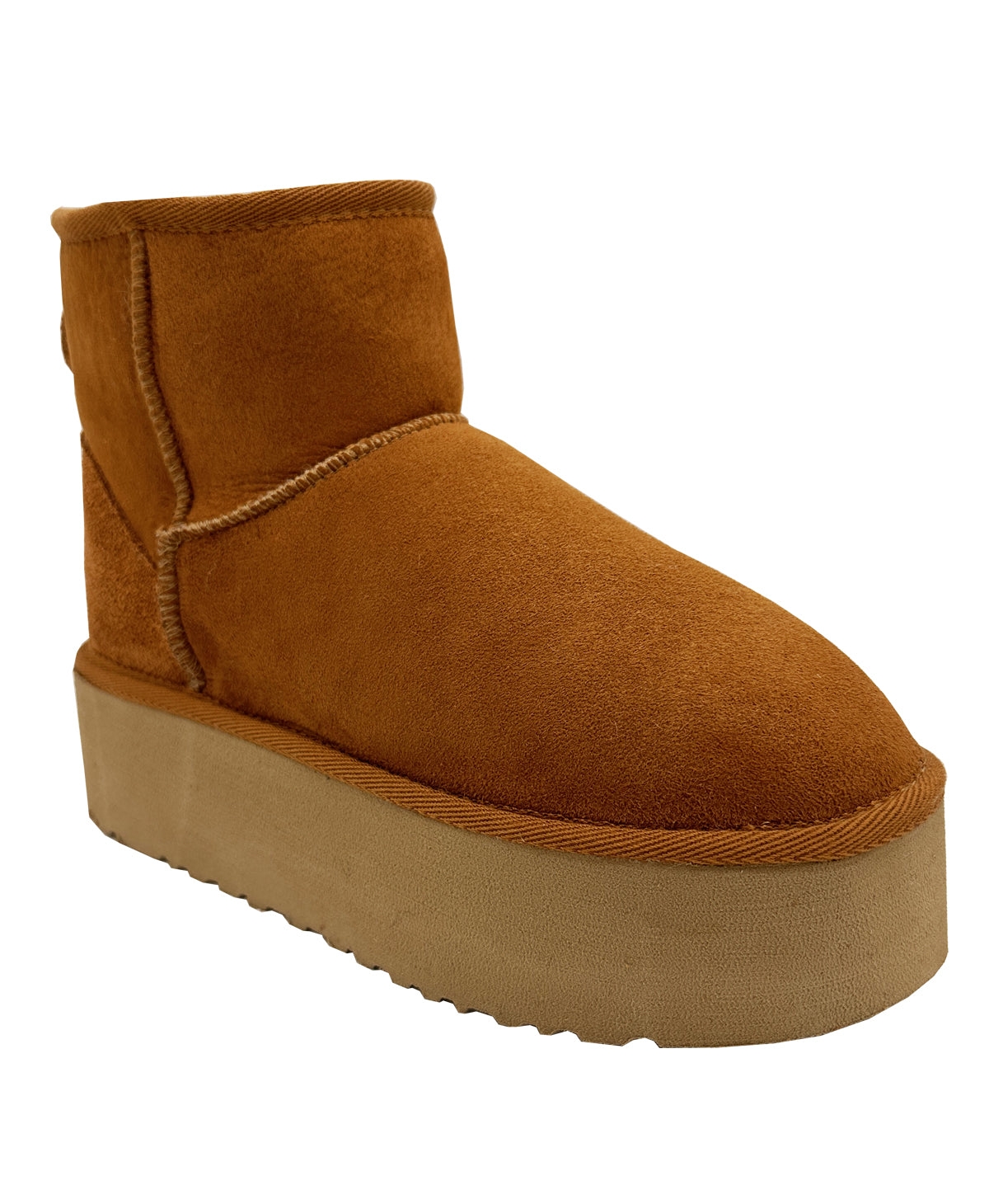 Women's Half Shearling Boots - Whiskey