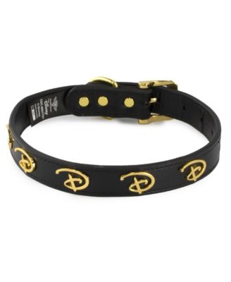 Disney Pet Collar, Faux Leather Dog Collar, Signature D Logo