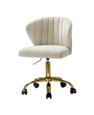 VEBREDA High Adjustable Back Executive Office Chair with Armrest-Brown