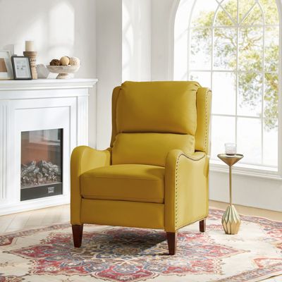 1 piece Leather Pushback Recliner chair