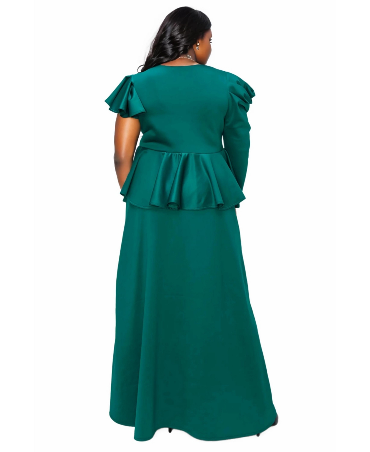 L I V D Plus Size Vivienne Ruffled Maxi Dress
