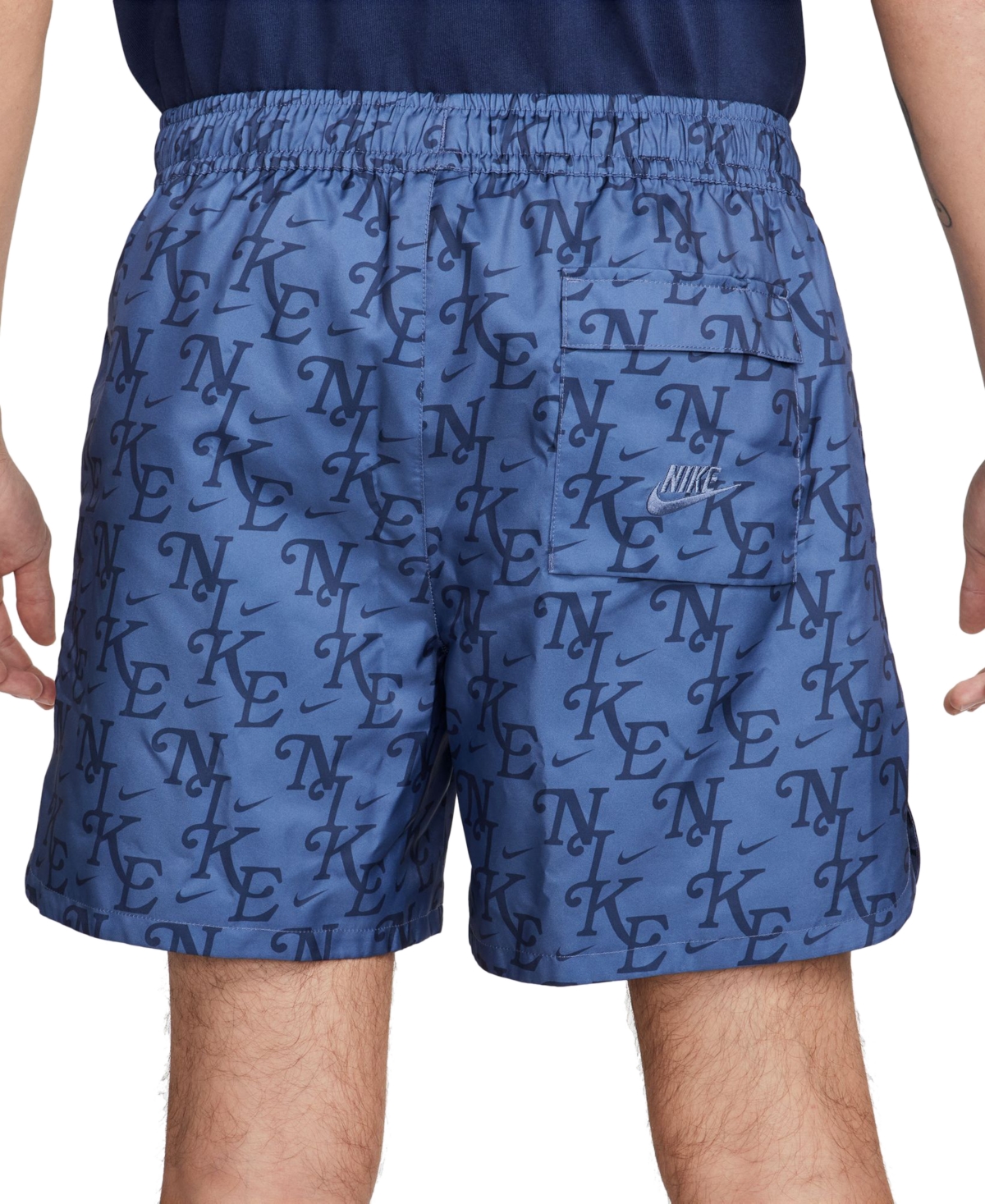 Nike Men's Sportswear Woven-Lined Flow Shorts -thunder Blue