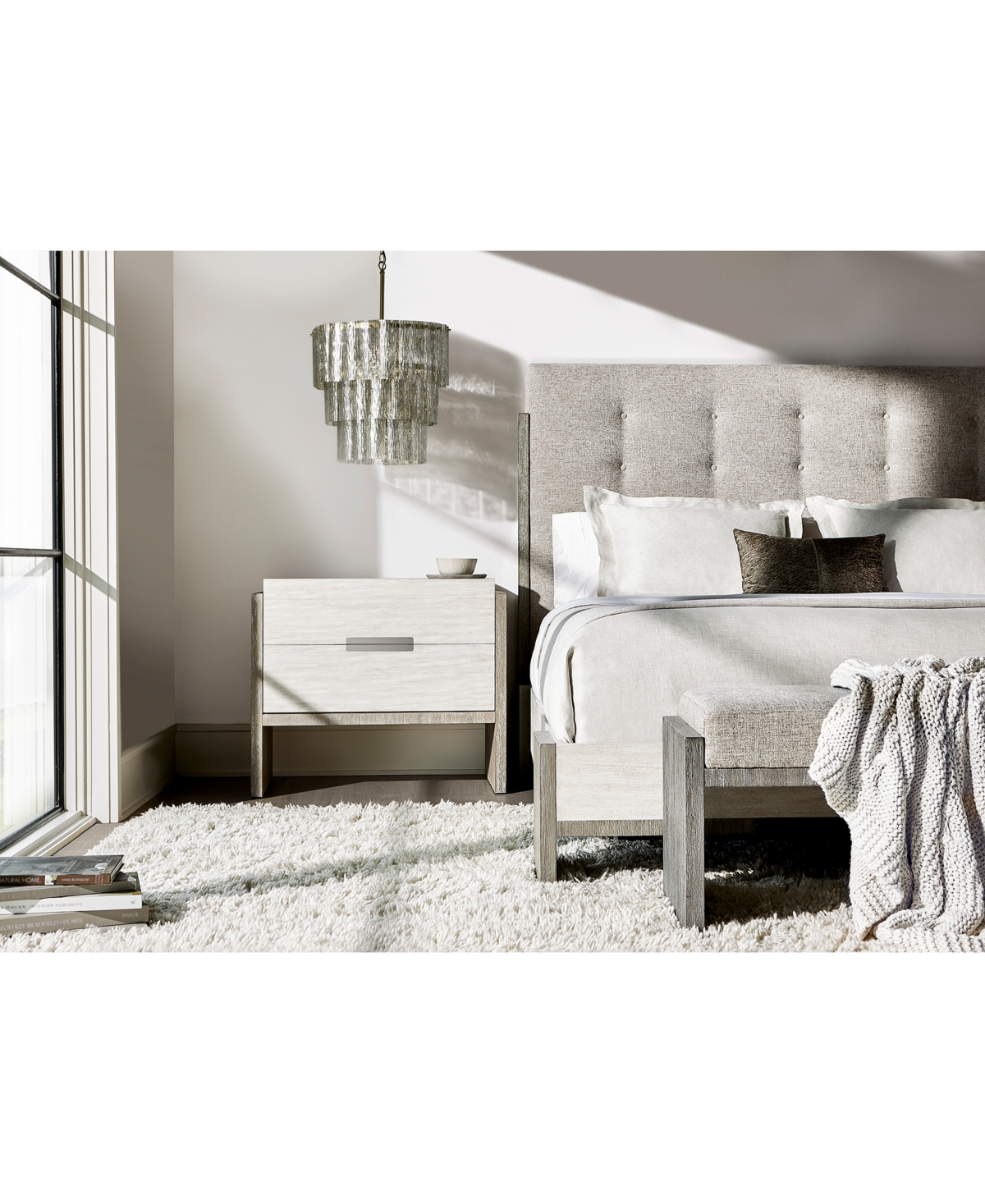 Bernhardt Fantasia 3pc Bedroom Set (queen Bed + Chest + Nightstand) In No Color