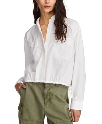 Lucky Brand - Women's Utility Crop Shirt