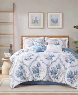 Harbor House Pismo Beach Cotton Comforter Sets In Blue,white
