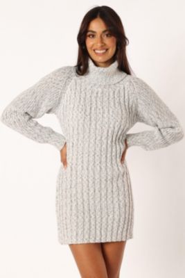 Women's Kourtney Long Sleeve Mini Dress - Grey Marle