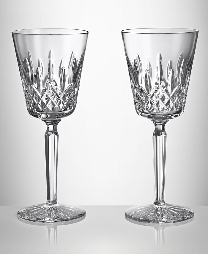 Waterford Lismore 2 Piece Tall Large Goblet Set, 14 oz - Macy's