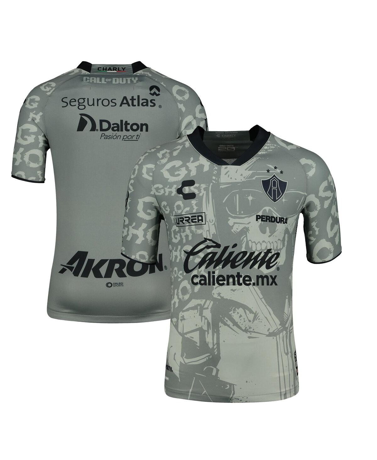 Men's Charly Gray Club Atlas 2023/24 Call of Duty Third Authentic Jersey - Gray