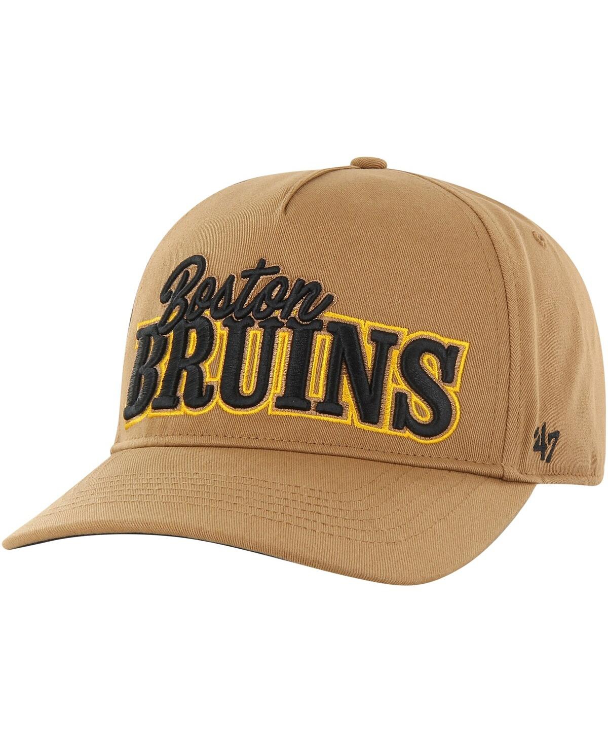 Shop 47 Brand Men's ' Tan Boston Bruins Barnes Hitch Adjustable Hat