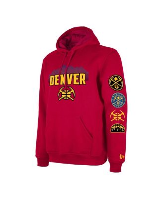 New Era Men's Red Denver Nuggets 2023/24 City Edition Big and Tall Pullover Hoodie