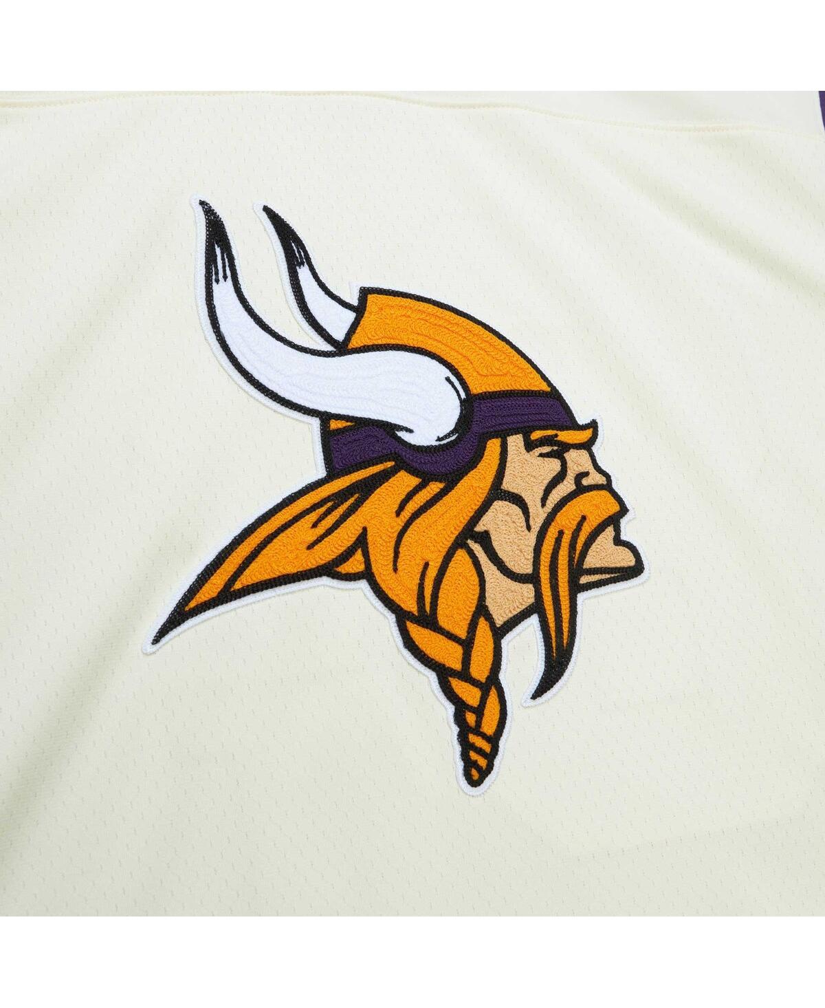 Men's Mitchell & Ness Randy MossMinnesota Vikings Chainstitch Legacy Jersey - Cream