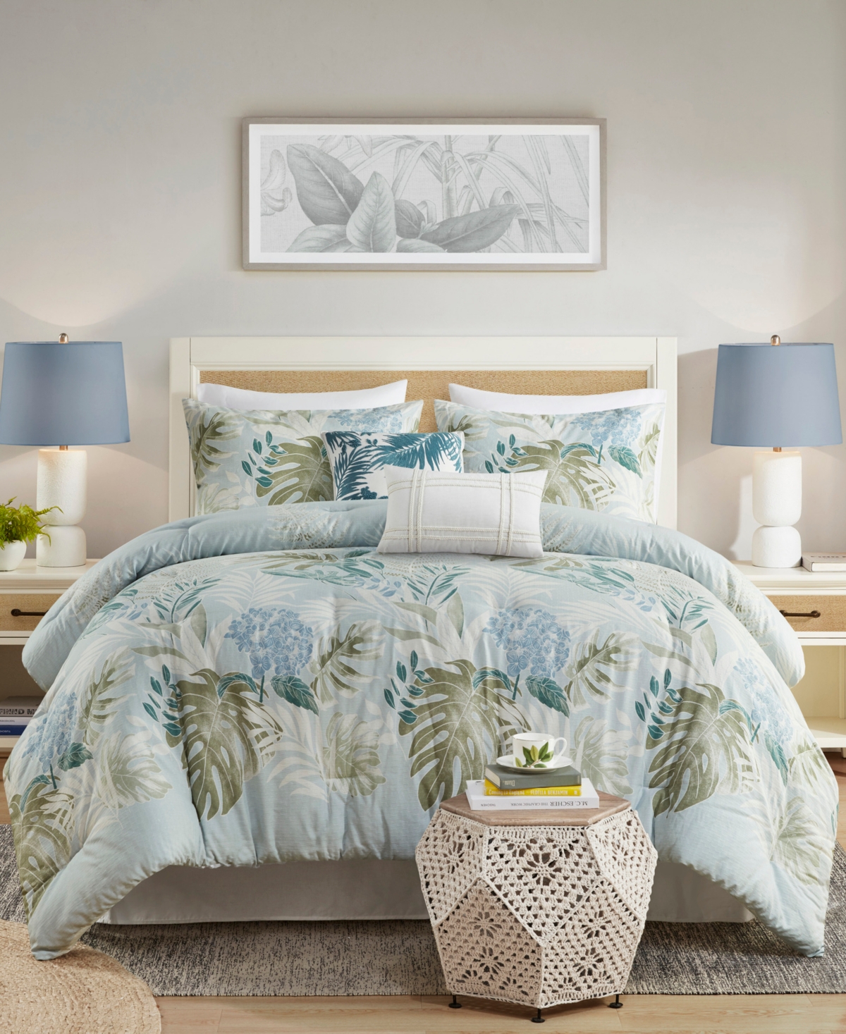 Harbor House Kiawah Island Cotton 6-pc. Comforter Set, Queen In Blue
