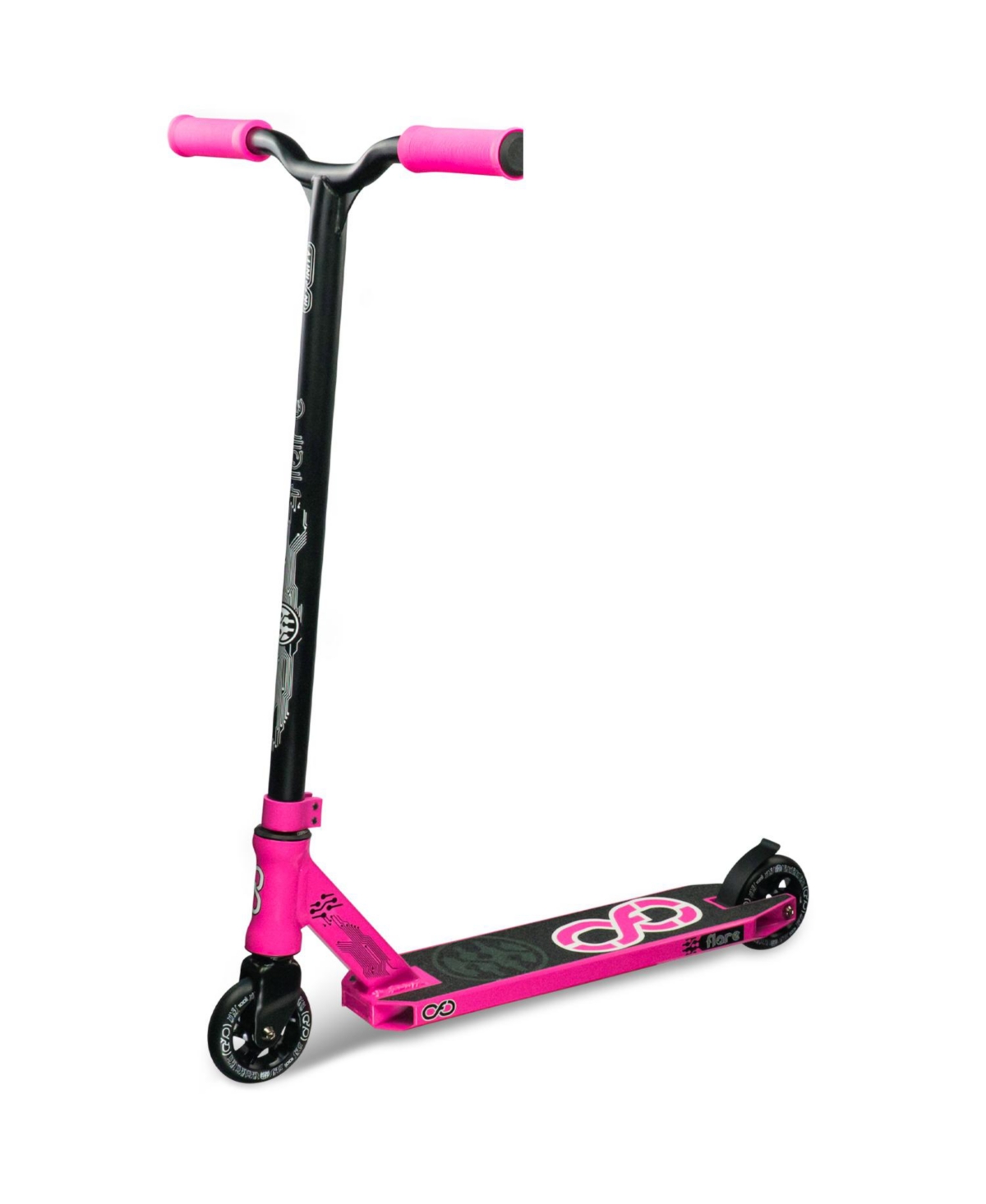 Flare Kick Scooter By Fun Trick Scooters For Stunts On The Street And Skate Park - Pink
