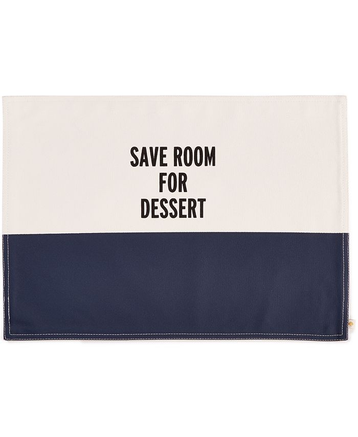 Kate Spade new york Food for Thought Save Room for Dessert Placemat - Macy's