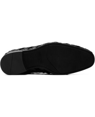 Men's Savoir X-Cross Satin Slip-On Loafers