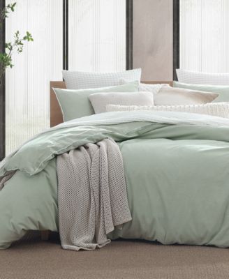 Pure Washed Linen 3-Piece Duvet Cover Set, Full/Queen