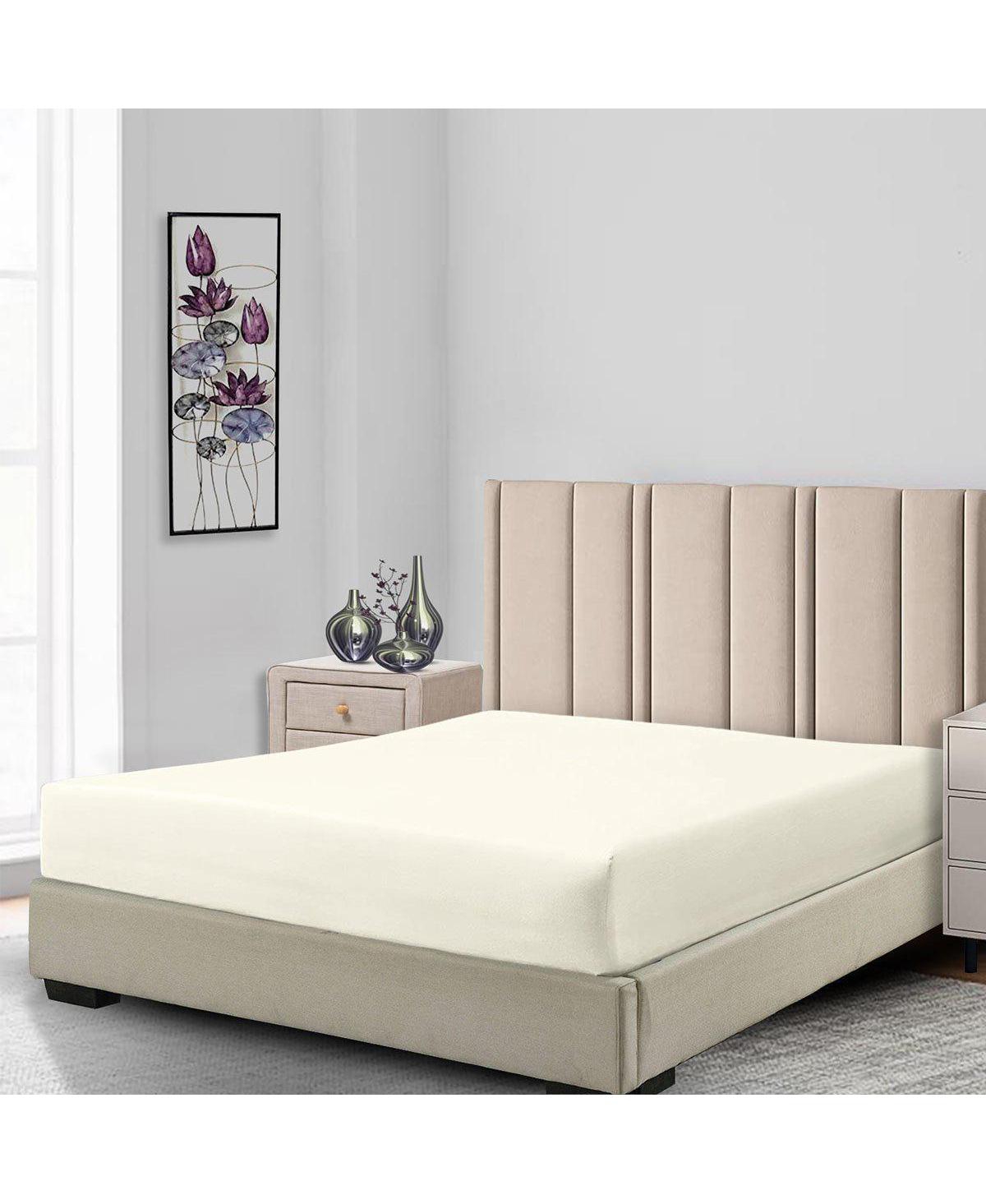 Low Profile Fitted Sheet (7-10 Inches) 100% Cotton Sateen Made in Usa,