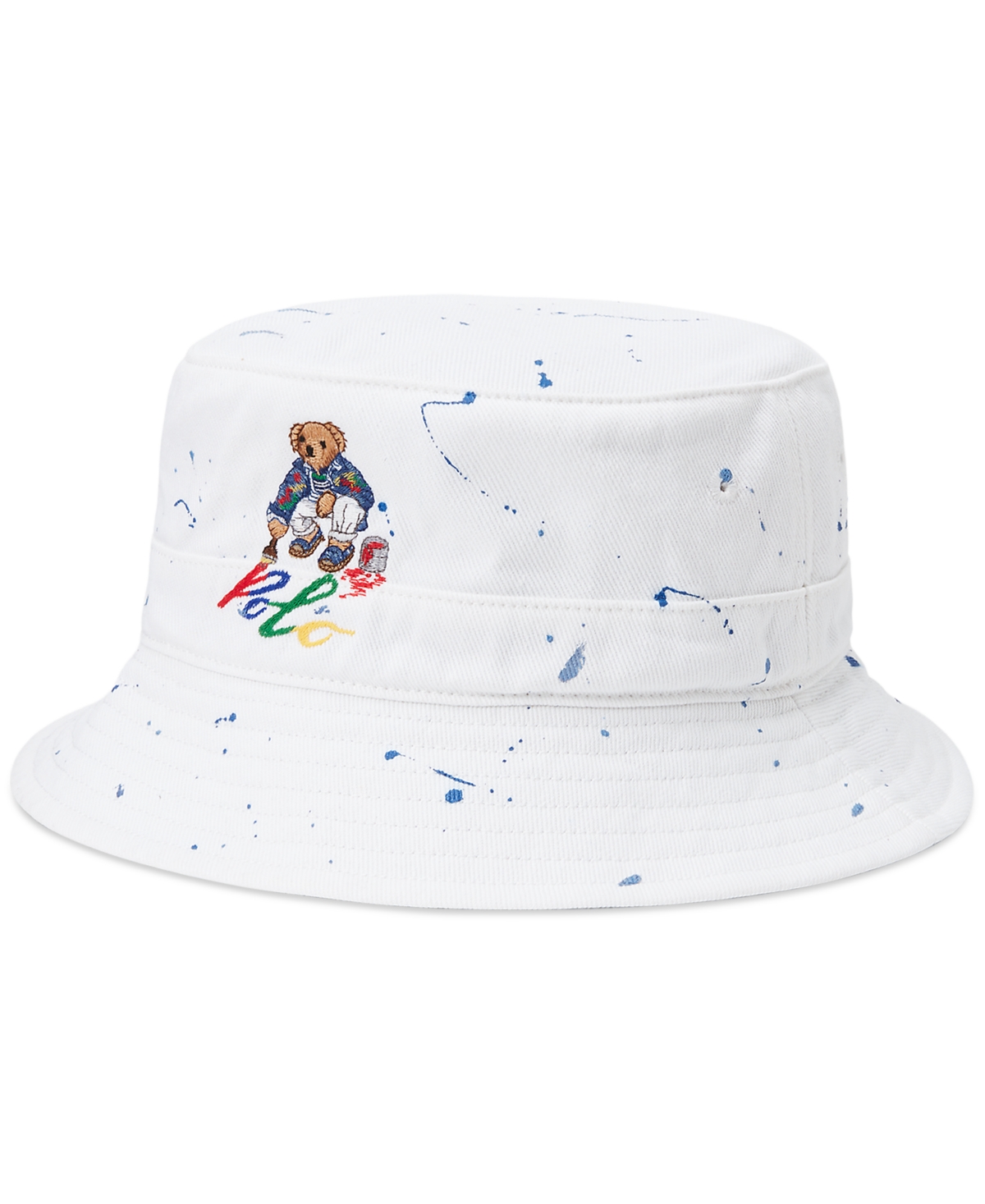 Polo Ralph Lauren Men's Tie-dye Twill Bucket Hat In White