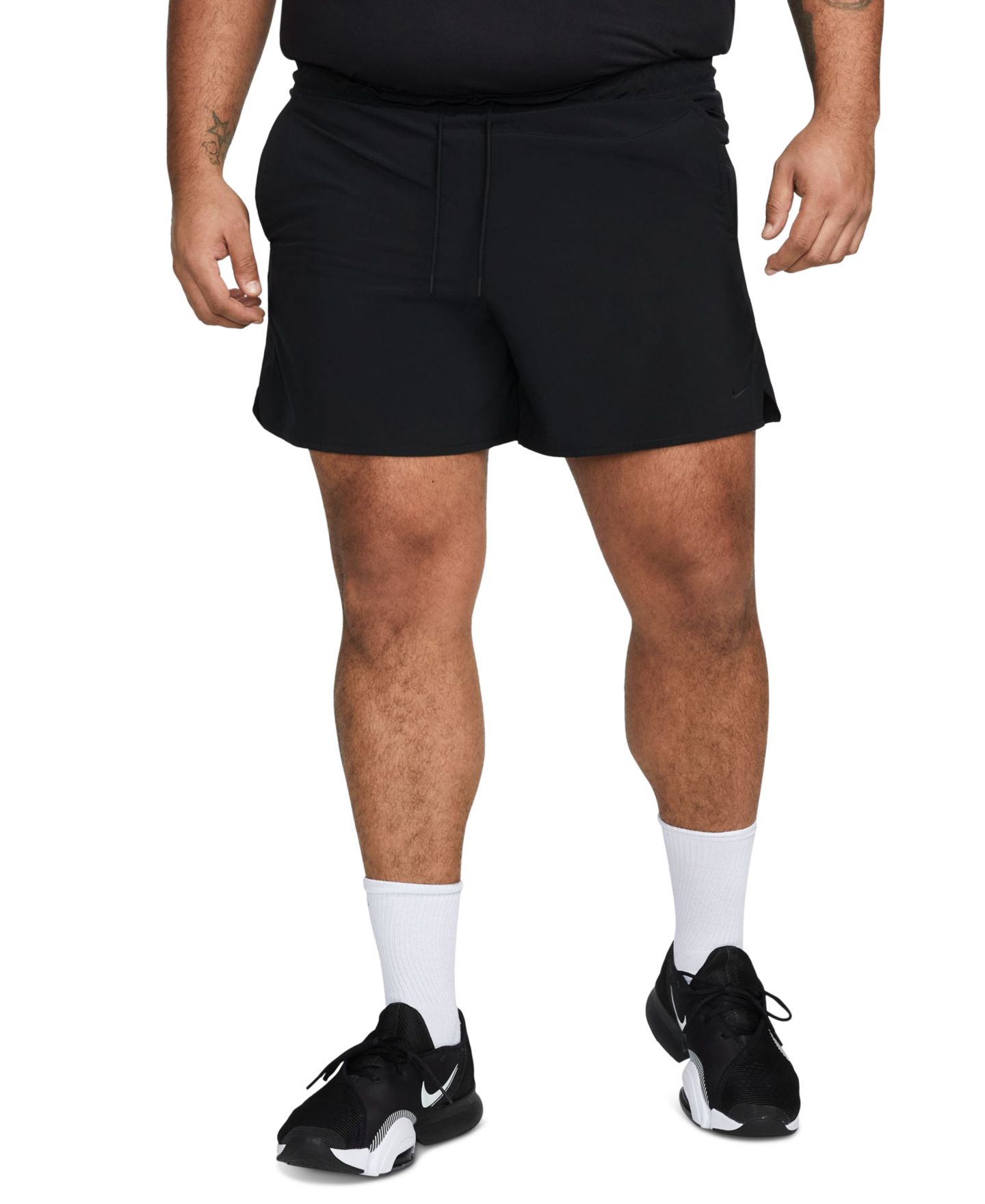 Мужские шорты Nike Unlimited Dri-FIT Versatile 5" Shorts, цвет: Чёрный / Белый — фото 3