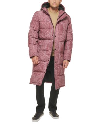 Men's Quilted Extra Long Parka Jacket