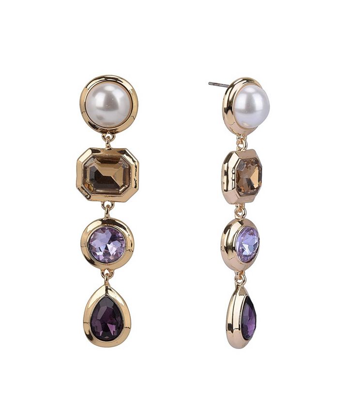 Laundry by Shelli Segal Linear Stone Earrings Macy's