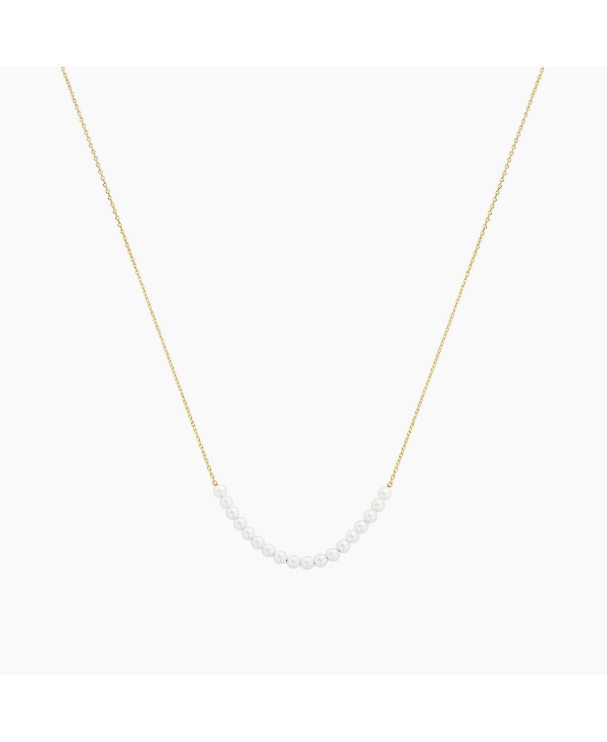 Rosalie Cultured Pearl Necklace - Yellow gold