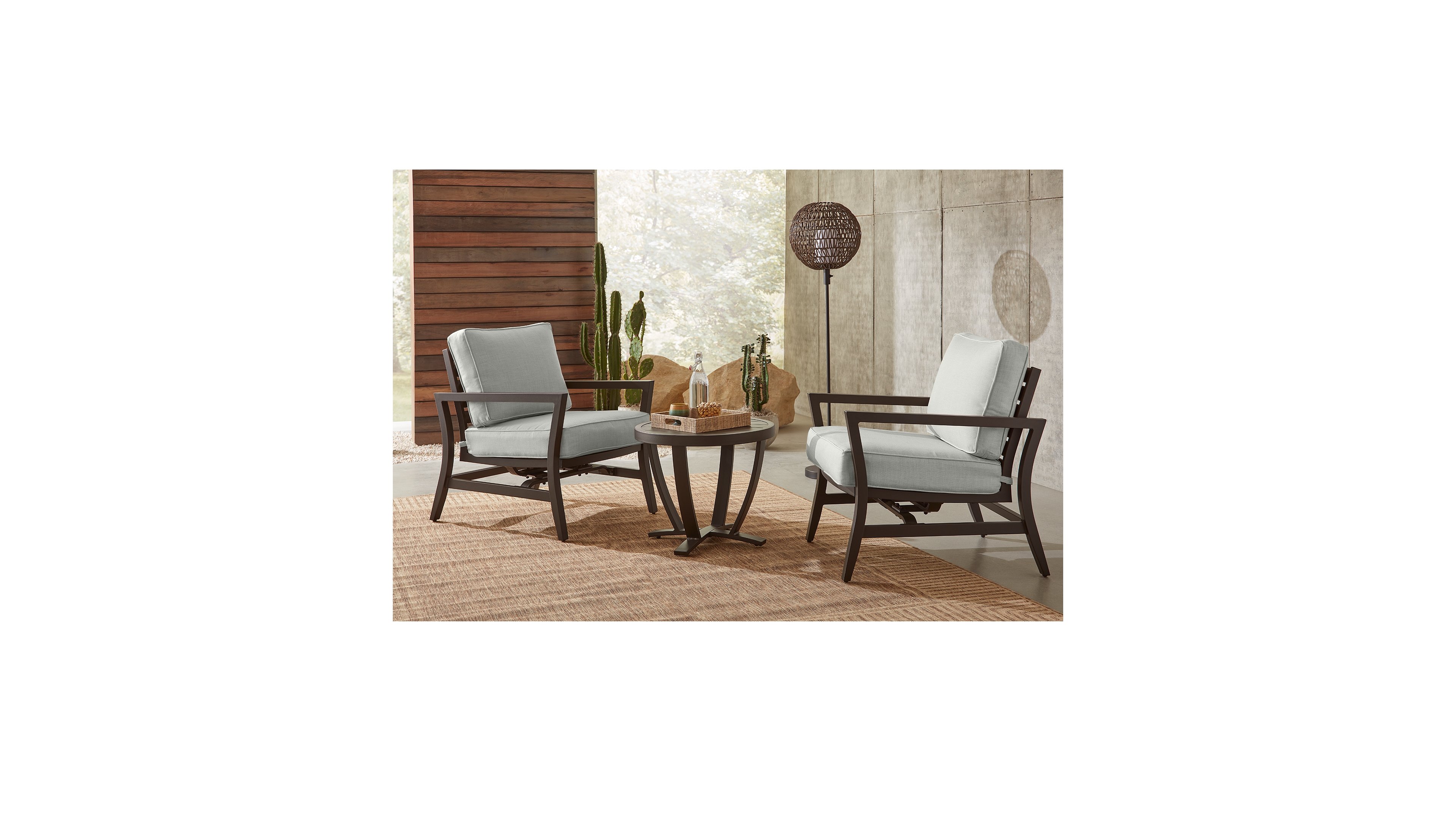 Astaire Outdoor 3-pc Rocker Chair Set (2 Chairs + 1 End Table), Created for Macy's