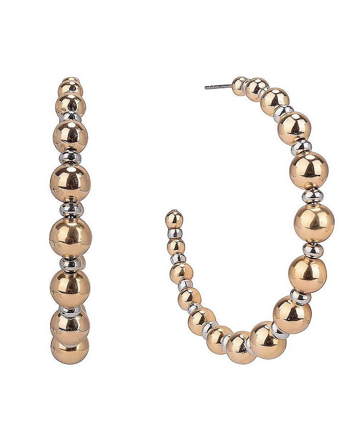 Laundry by Shelli Segal Beaded Hoop Earrings Macy's