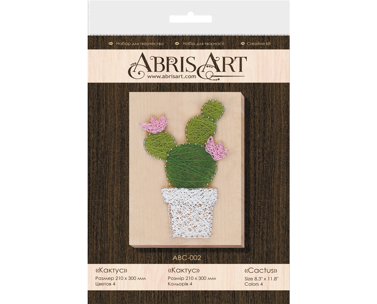 Creative Cross Stitch Kit/String Art Cactus - Assorted Pre-pack (See Table