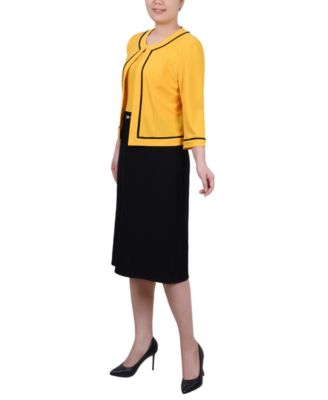 Women's 3/4 Sleeve Dress, 2 Piece Set