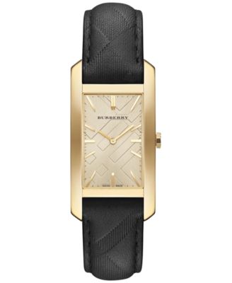 burberry women's watch leather strap