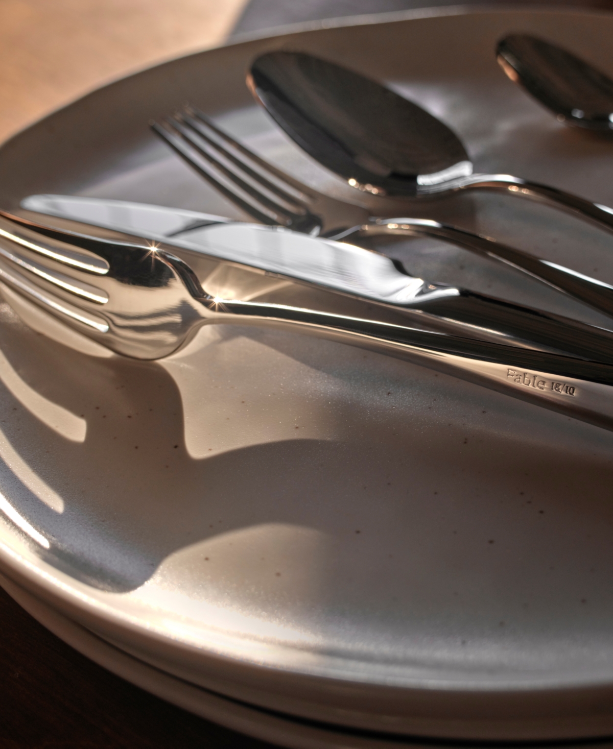 Fable 20 Pc. Flatware Set, Service For 4 In Polished Silver