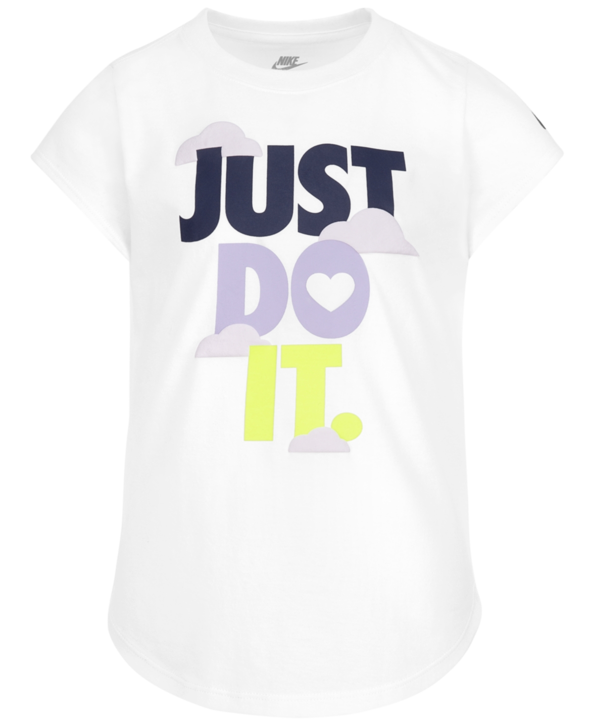 Shop Nike Toddler Girls Just Do It Short Sleeve T-shirt In White
