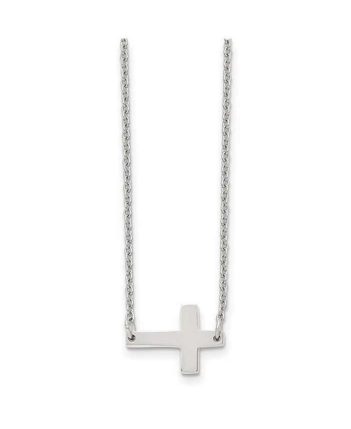 Macys sideways cross sales necklace