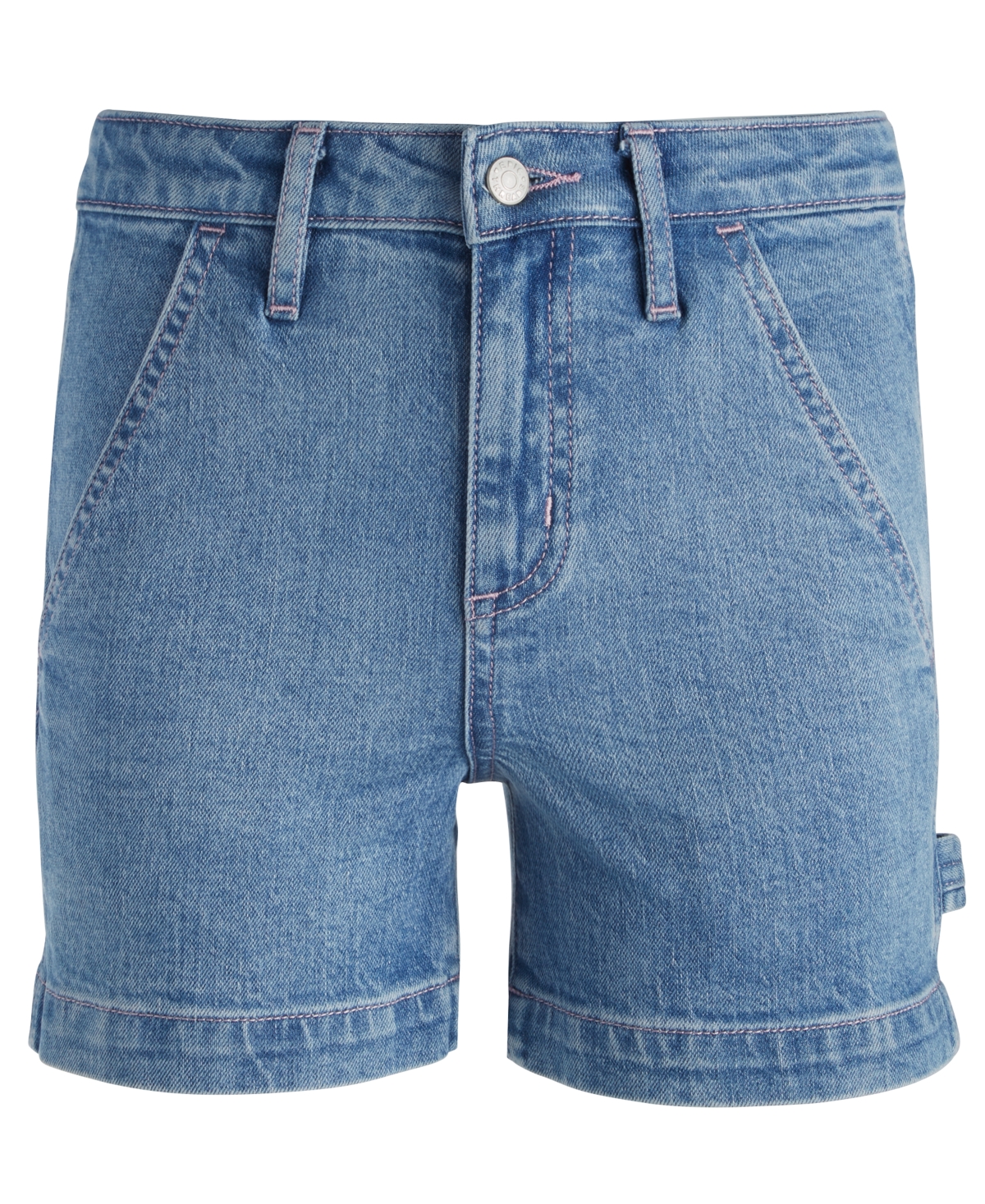 Epic Threads Kids' Big Girls Dalia 4-pocket Denim Shorts, Created For Macy's In Dahlia Was