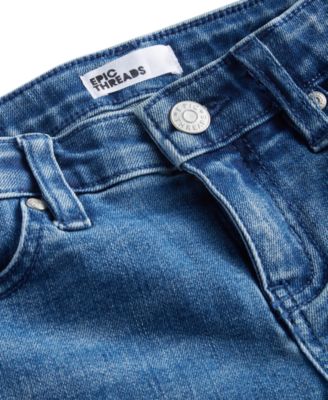 Short Bermuda à Carreaux Epic Threads Pour Garçon – Taille 6, Coton, élastique, Occasion Très Bon état