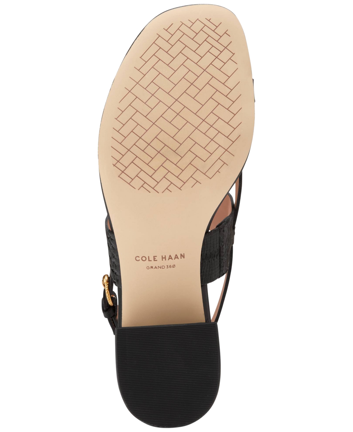 Shop Cole Haan Women's Anica Lux Block-heel Dress Sandals In Sandollar Soho Snake,brown Leather