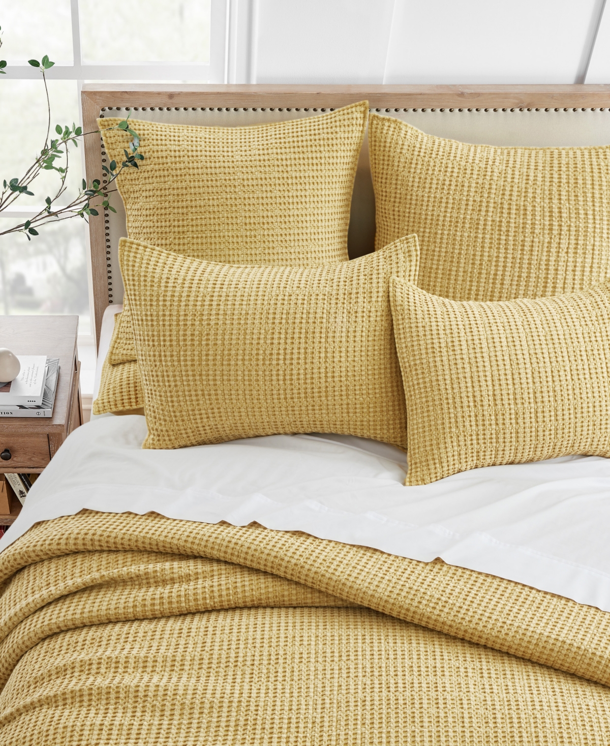 Levtex Mills Waffle Classic 3-pc. Bedspread Set, Full In Ochre