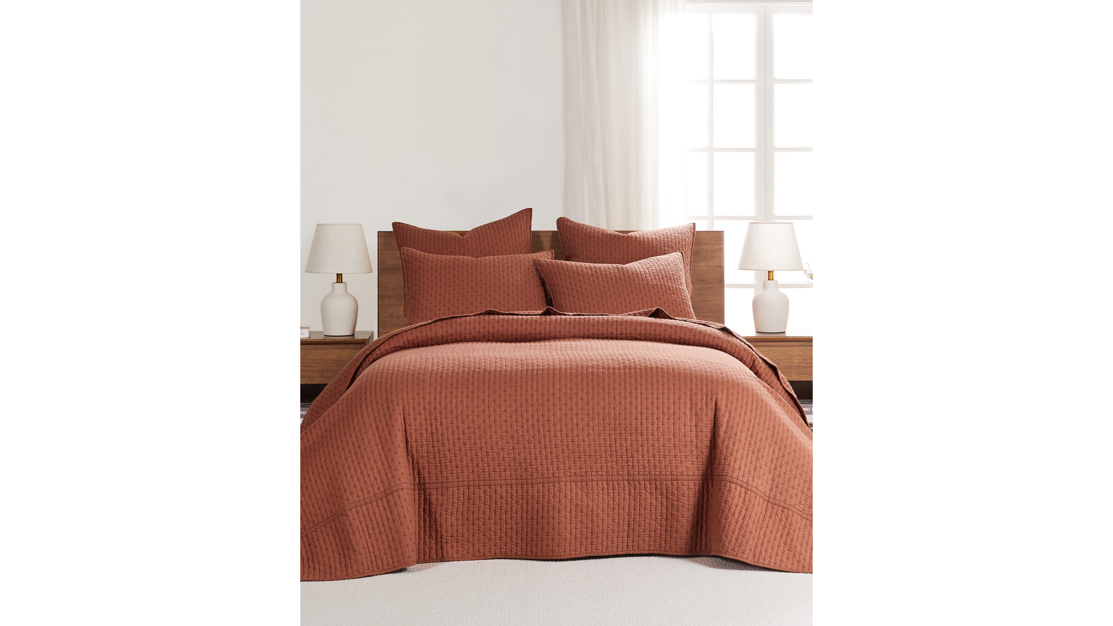 Levtex Cross Stitch Stitching 3-Pc. Bedspread Set, Queen