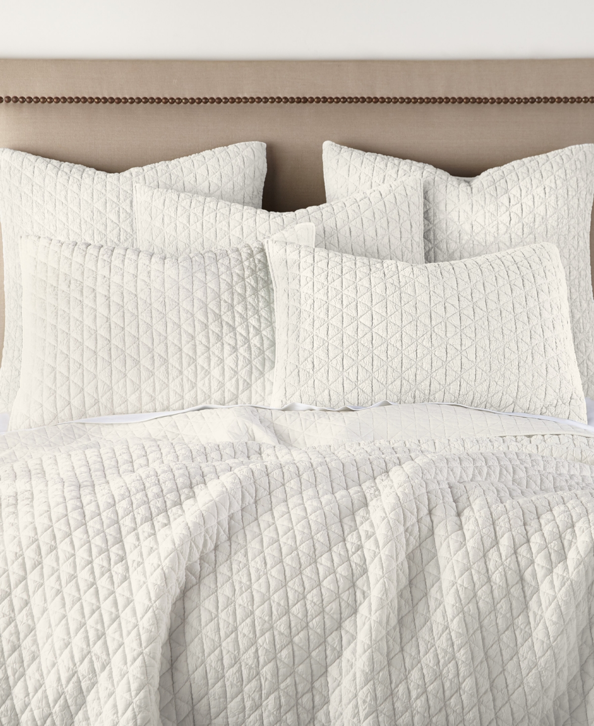 Levtex Homthreads Rowan Enzyme Wash 3-pc. Quilt Set, King/california King In Cream