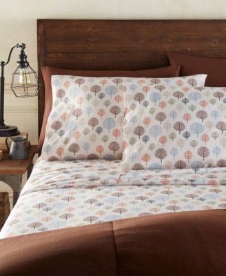 Micro Flannel&reg; Printed 4-Pc. Sheet Set, Full