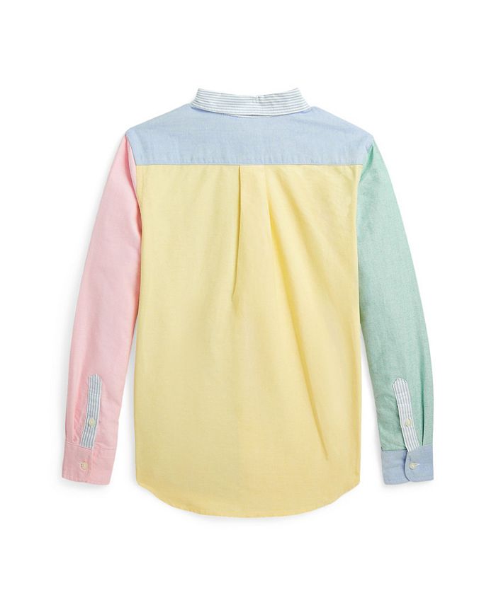 Ralph lauren pastel colour block shirt sales