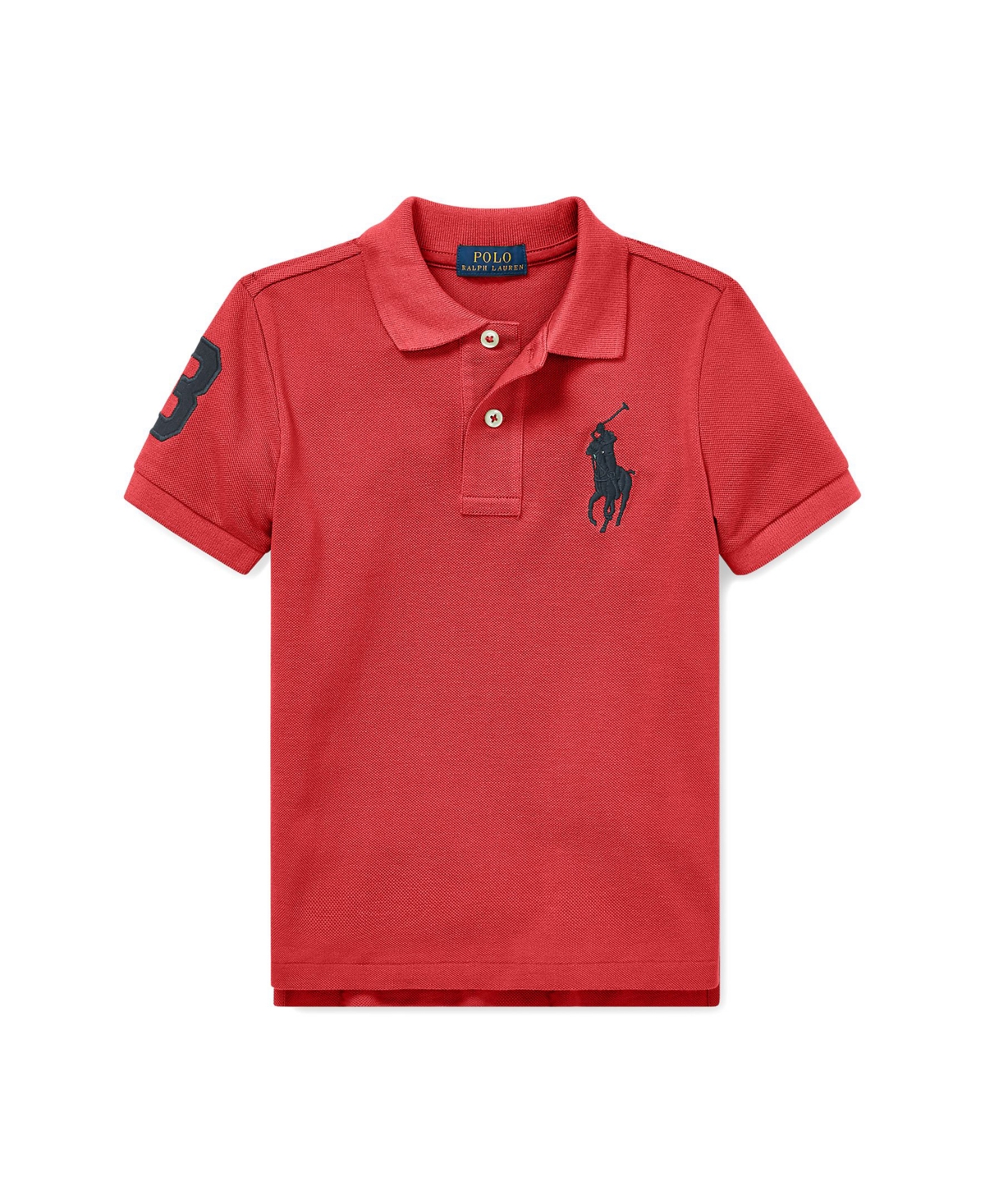 Polo Ralph Lauren Kids' Toddler And Little Boys Big Pony Cotton Mesh Polo Shirt In Nantucket Red