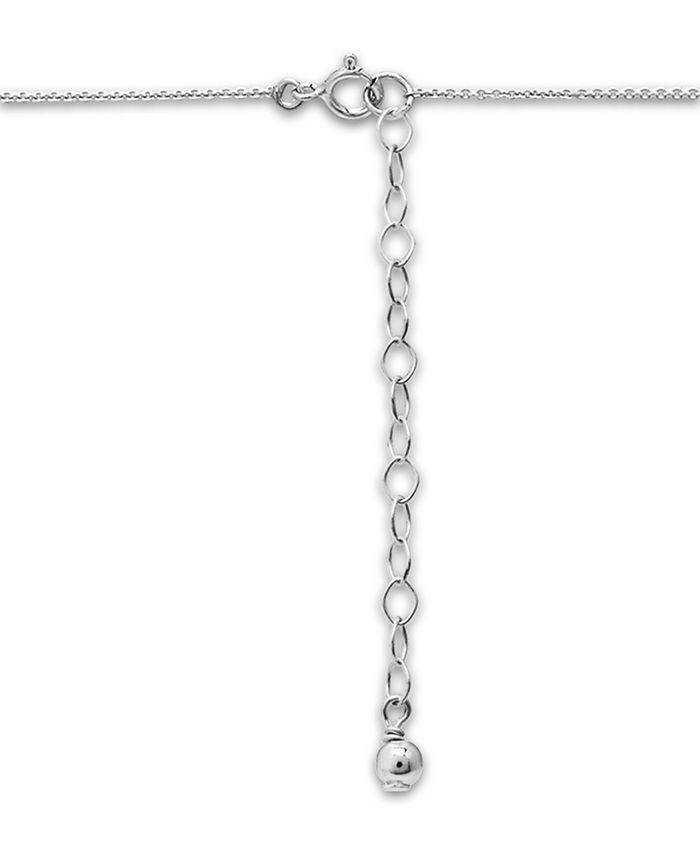 Macy's Silver Plated Multi Genuine Stone Circle Pendant Necklace Macy's