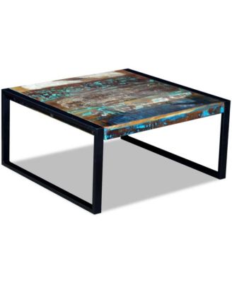 Coffee Table Solid Reclaimed Wood 31.5"x31.5"x15.7"