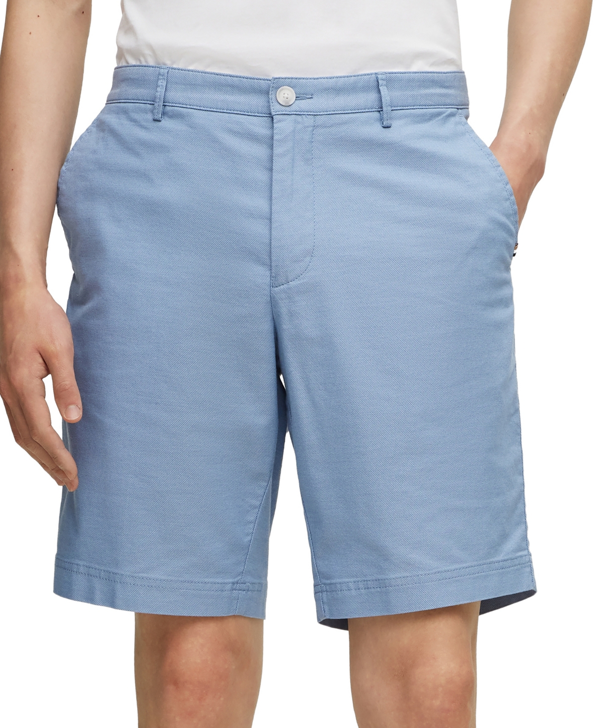 Boss by Hugo Boss Men's Slim-Fit Shorts - Open Blue
