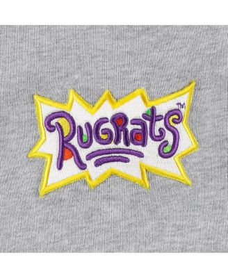 Men's and Women's Heather Gray Rugrats Tommy Football Pullover Hoodie