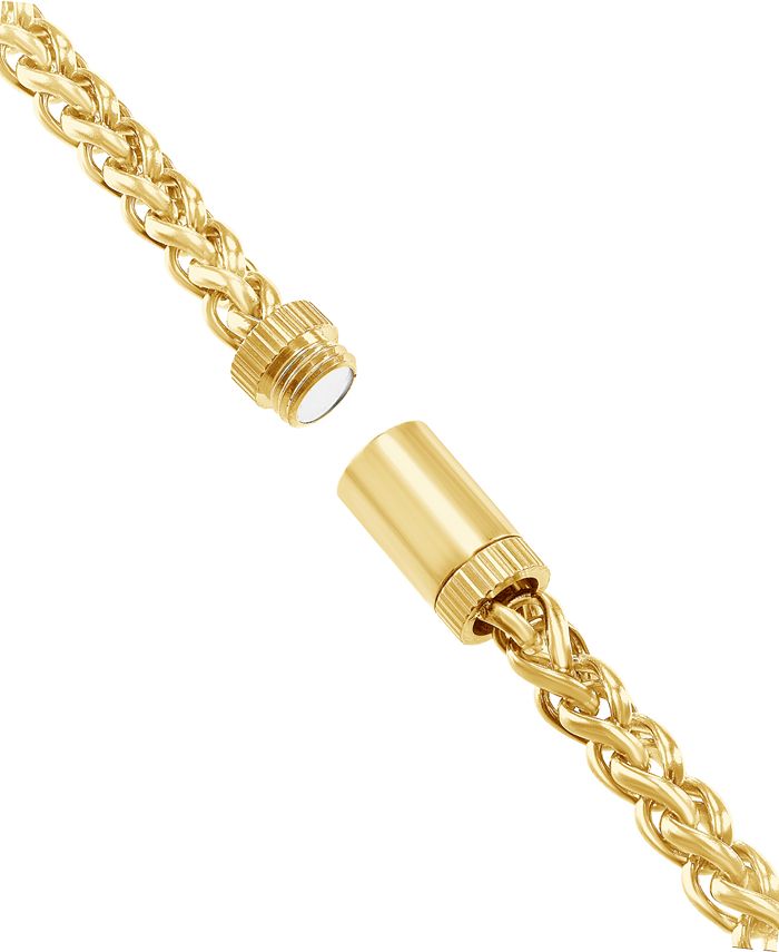 Blackjack Men's Wheat Link Chain Bracelet in Stainless Steel Macy's