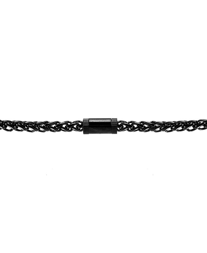 Blackjack Men's Wheat Link 24" Chain Necklace in Stainless Steel Macy's
