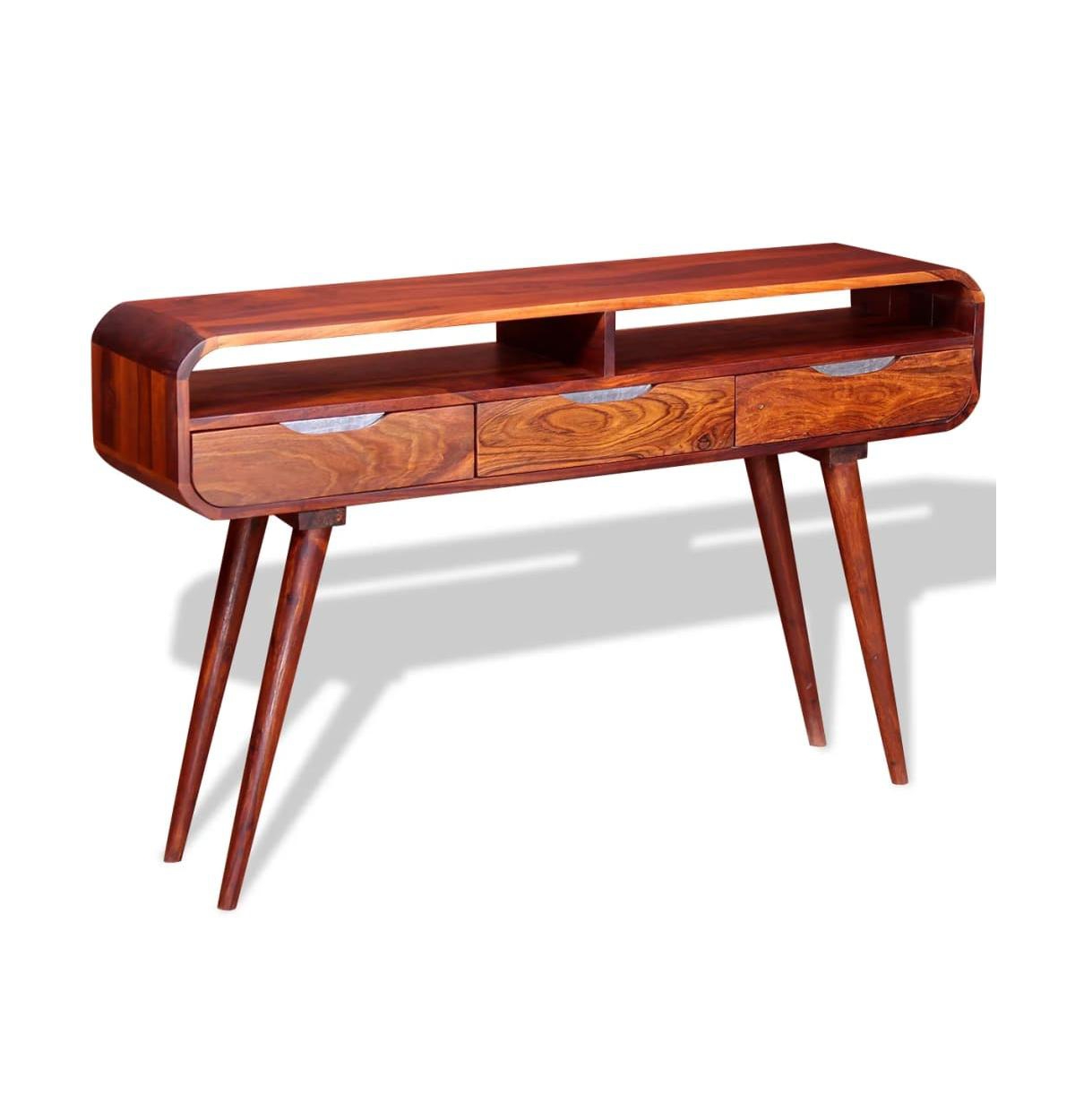 Console Table Solid Sheesham Wood 47.2"x11.8"x29.5"
